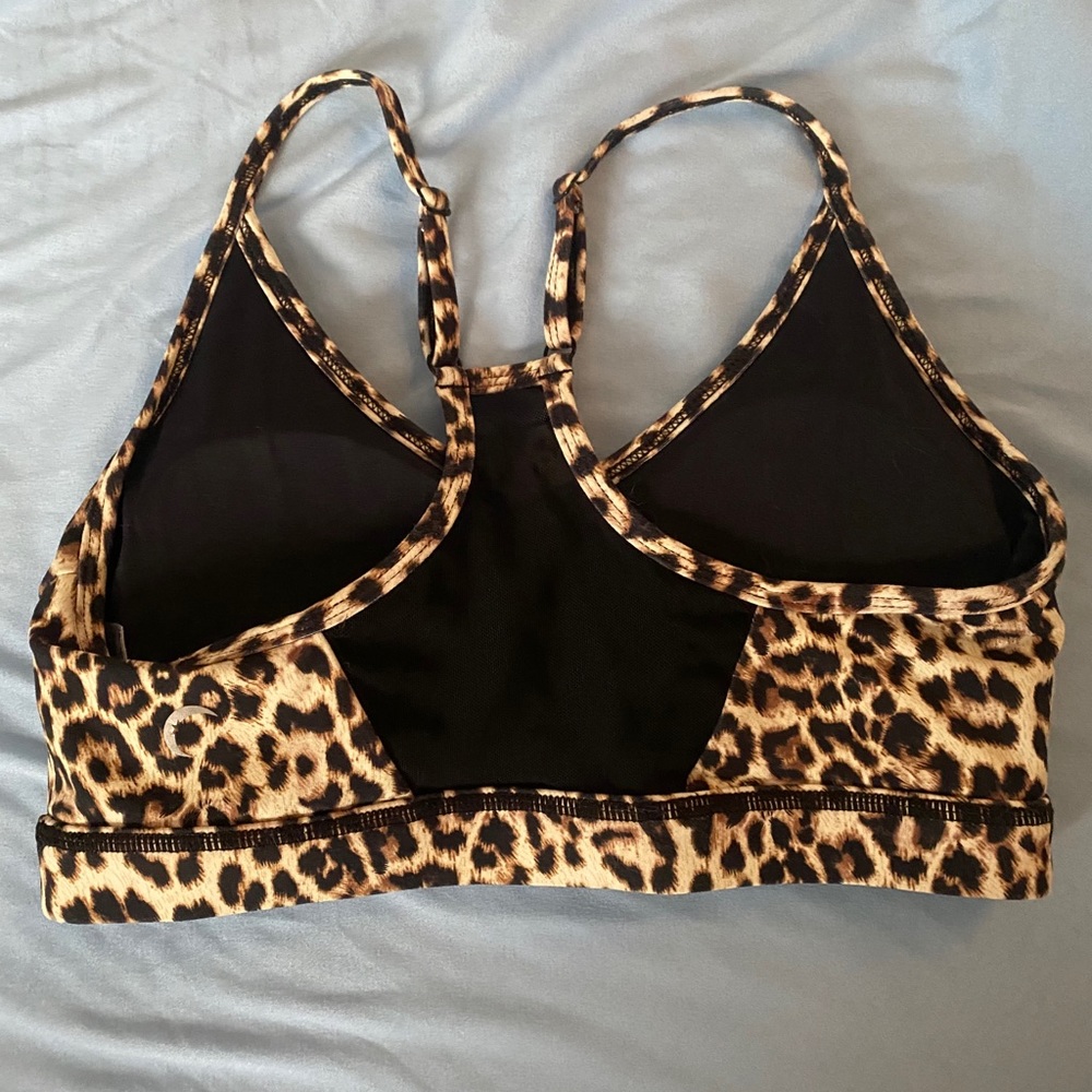 Zyia leopard print sports bra.